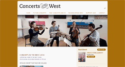 Desktop Screenshot of concertsinthewest.org